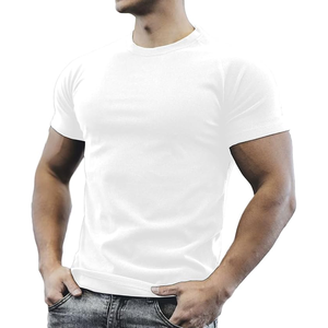 เสื้อยืดคอกลมสำหรับผู้ชายเสื้อออกกำลังกายผ้าฝ้าย100% คอกลมผลิตจากไมโครไฟเบอร์ออกแบบได้ตามต้องการ - Product Image 1