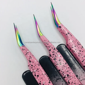 Pinces à épiler professionnelles pour extensions de cils 3D, choix des clients, antistatiques, antimagnétiques, durables, précision, acier inoxydable, lisses - Product Image 5