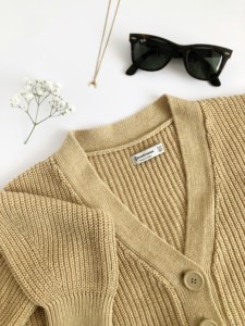Cardigan en laine standard pour homme, col rond uni, manches longues, épais, anti-boulochage, triple boutonnage, tricoté, en stock - Product Image 2