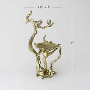 Bougeoir en laiton pur fait à la main avec insert central en verre bougeoir de qualité supérieure design personnalisé bougeoir au prix de vente - Product Image 4