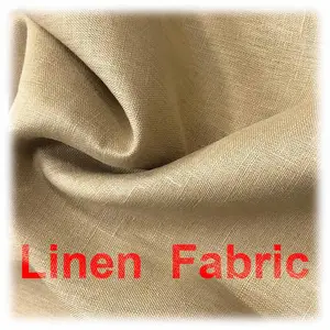 Kain Linen bordir kualitas tinggi kain rami celup Bio mudah terurai kain benang rami 100% digunakan dalam industri dari tas
