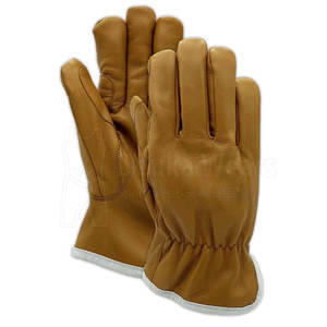 Gants de travail antidérapants de haute qualité avec logo OEM personnalisé, protection des mains en cuir sur mesure pour travaux industriels. - Product Image 1