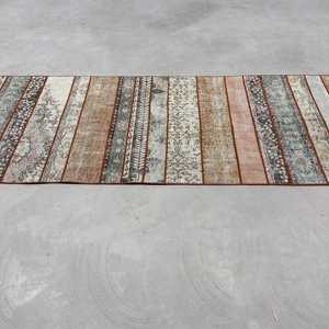 Tapis turc 2,9 x 12,4 pieds, tapis vintage, tapis en laine à pois orange - Product Image 4