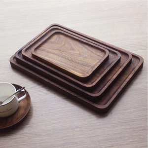Plateaux de service en bois MDF de qualité supérieure, plateau rectangulaire vintage en bois avec poignée - Product Image 4