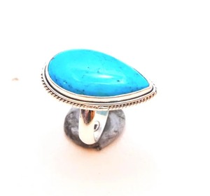 Joyería personalizada de Plata de Ley 925, anillo de regalo turquesa de Bella Durmiente Natural para mujeres y niñas, joyería de plata fina al por mayor - Product Image 1