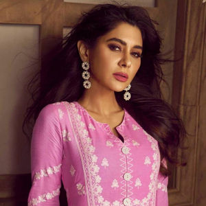 ชุดคลุมผ้าเรยอนปักลายสำหรับนักออกแบบคุณภาพระดับพรีเมียมชุดปักลายทำมือปักลายด้านบนและกางเกง - Product Image 1