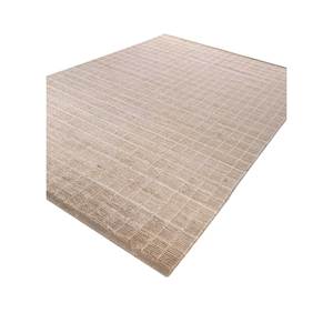 Alfombra de Lana Tejida a Mano Saga, Beige Marrón a Rayas, Rectangular Grande, Alfombra de Yute para Pasillo, Alfombra Suave Hecha a Mano para el Hogar -Hwl-163 - Product Image 2