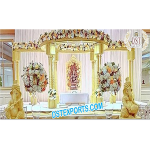 มณฑาปงานแต่งงานแบบดั้งเดิมของชาวเคนยา แบบเสาสามต้น ดีไซน์หรูหรา สวยงาม สำหรับงานเลี้ยง พร้อมเสาสามเสาสง่างาม ซิดนีย์ - Product Image 1