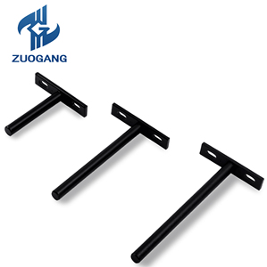 <span class=keywords><strong>Support</strong></span> d'étagère en forme de T de haute qualité étagères murales en acier laminé à froid prend en charge les supports en métal cachés flottants plaque de montage à vis - Product Image 6