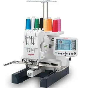 Worldwide Delivery NEW Janome MB-7 Double Heads Multi-Voltage 7 Needle Embroidery <b>Machine</b> 3-Year Warranty - Product Image 1