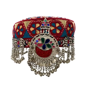 Unique Embroidery Afghan Topi Caps for Women <b>Festive</b> <b>Party</b> Wear Embroidered <b>Hat</b> with Unique Style for ladies - Product Image 6