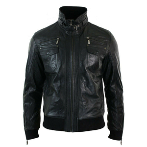Veste en cuir pour homme, veste en cuir de qualité supérieure, veste en cuir véritable pour homme, en vente à un prix raisonnable - Product Image 1