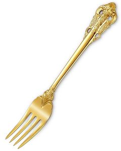 Top Selling Wholesale Luxury Engrave Design PVD Gold Metal Dinner <b>Fork</b> 18/10 For Wedding Parties - Product Image 3
