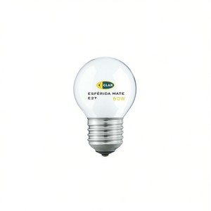 Ampoule incandescente sphérique mate transparente E27 60W - Product Image 2