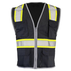 Sécurité dernier design logo couleur personnalisée sécurité haute visibilité gilet réfléchissant avant fermeture éclair gilets de sécurité Hi Viz - Product Image 1