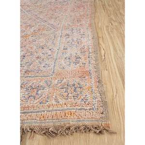 พรมขนสัตว์ถักมือขนาดใหญ่ Nuray สีแดงส้ม ลายเรขาคณิตนามธรรม รูปทรงสี่เหลี่ยมผืนผ้า สำหรับบ้าน-ทางเข้าบ้าน โถงทางเดิน ขนาด 9x12 ฟุต - Product Image 4