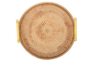 Bandeja de Arte de Conchas Marinas de Ratán Hecha a Mano, Idea de Regalo de Navidad para Servir Comida y Hermosa Decoración del Hogar - Product Image 6