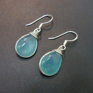 Boucles d'oreilles pendantes en pierre de lune fantaisie, forme goutte, serties de laiton, cadeau de mariage ou d'anniversaire, bijoux - Product Image 3