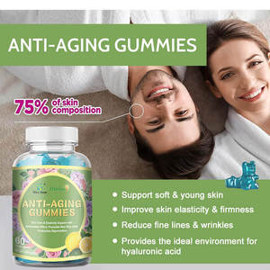 Gomitas Veganas Blanqueadoras de Piel con Glutatión, Antienvejecimiento, Antioxidantes, Colágeno, Biotina y Vitaminas - Product Image 3