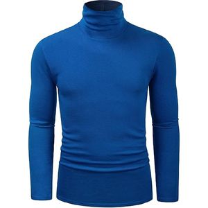 สเวตเตอร์สวมหัวคอโปโลแขนยาวโพลีเอสเตอร์สำหรับผู้ชายเสื้อสเวตเตอร์แบบสวมหัวมีโลโก้ออกแบบได้ตามต้องการ - Product Image 1