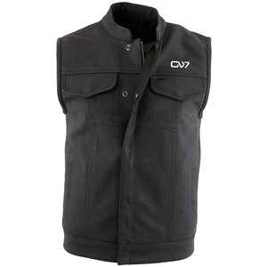 Genuine <b>Leather</b> made Vest Motorcycle Biker Style <b>Sleeveless</b> <b>Jacket</b> Western Waistcoat Wholesale Supplier - Product Image 1