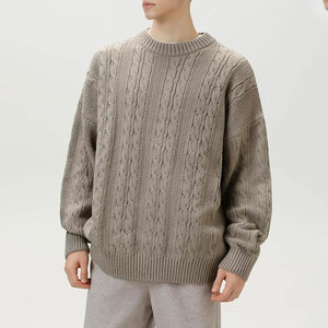 Pull en laine douce pour homme, chaud et confortable, pull en tricot de rue pour homme, pull décontracté doux et chaud - Product Image 1