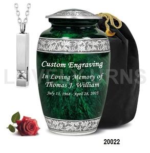 Urne funéraire A.k Capacity verte et grise - Product Image 1