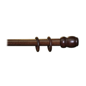 Bastone da Tiro D 35 mm Noce Scuro 210 cm Senza Supporti - Product Image 1