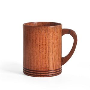 100% tasse en bois naturel pour bière et barware et dessus de table avec poignée tasse à bière tasse à café à boire à la main - Product Image 1