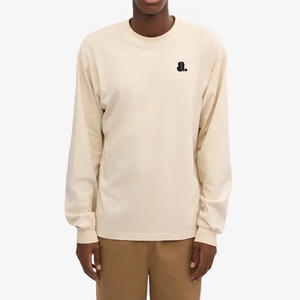 Camiseta de Hombre al por Mayor, 100% Algodón, Color Sólido, Manga Corta, 220g, Estilo Vintage Informal, Talla Grande, Transpirable, Secado Rápido - Product Image 1