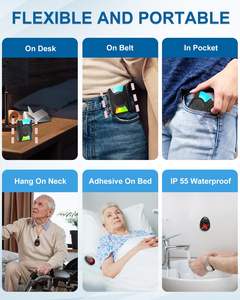 Sonnette de porte avec lumière stroboscopique LED Daytech CC21, vibreur, appel pour soignant, avertisseur sonore pour personnes âgées, sourdes, son fort, utilisation en hôpital, restaurant, clinique, café - Product Image 3