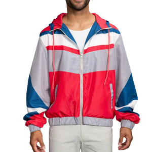 Veste coupe-vent vintage sur mesure pour homme, tissu de haute qualité, broderie, veste à blocs de couleur pour homme 2024 - Product Image 1