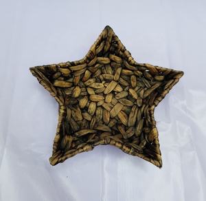 ชุดถาดผักตบชวาสีดำสีซักล้างเป็นรูปดาวสำหรับจัดเก็บและตกแต่งบ้าน - Product Image 2