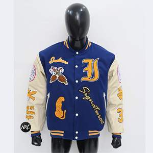 Chaqueta de lana Softshell para hombre Noble, cómodo revestimiento impermeable con cremallera Vintage con cuello levantado y patrón de retazos - Product Image 5