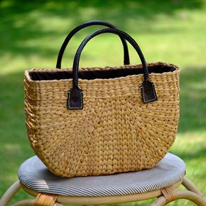 Bolsa de jacinto de agua ecológica, ligera, duradera y perfecta para ir de compras o viajar, hecha de Vietnam 2025 - Product Image 3