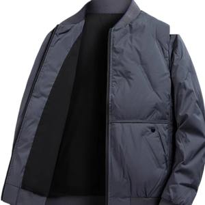 Chaqueta de Invierno de Alta Calidad, Chaqueta Acolchada Premium con Cuello Alto Personalizada para Hombre, OEM, Transpirable, Cortavientos, con Cremallera - Product Image 2