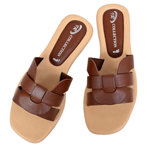 Sandalias de Cuero para Mujer, Estilo Occidental, con Tiras, Antideslizantes, Ligeras, Acolchadas, Elegantes, para Uso Diario, Cómodas para Chicas y Damas - Product Image 4