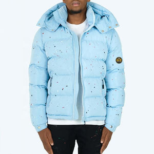 Veste Puffer Vente en gros Logo personnalisé OEM Imprimé Veste d'hiver personnalisée de haute qualité pour hommes Veste Bubble Puffer avec poches - Product Image 5