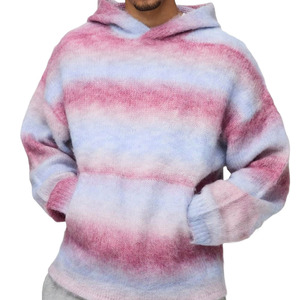 Nuevo diseño de alta calidad OEM ODM Street Wear Hombres Logotipo personalizado Serigrafía Tendencias Sudaderas con capucha disponibles a bajo precio - Product Image 1