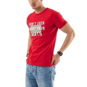 Camisetas de media manga de algodón 100% de alta calidad para hombre, camisetas informales transpirables con estampado de serigrafía, letras personalizables - Product Image 5