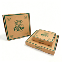 Caja de Pizza para Llevar, Corrugada, con Laminado Mate, Ecológica y Reciclable, con Logotipo Personalizado SP4771, para Pizzería