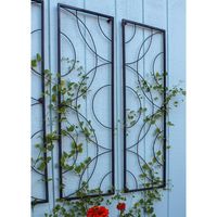 Treillis de jardin en fer de style moderne, motifs décoratifs, finition écologique avec revêtement en poudre, taille et forme personnalisables, pour plantes