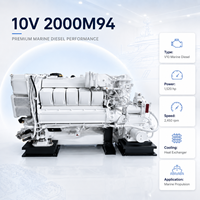 Moteur diesel marin SCDC MTU Série 2000 10V 2000M94 4 temps refroidi par eau pour yacht rapide, navire de patrouille et bateau d'équipage