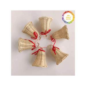 Auténticos adornos navideños de ratán de Vietnam hechos a mano, decoración de árbol de vacaciones Natural ecológico para el Interior del hogar - Product Image 4