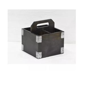 New Caddy <b>Holder</b> In Mango Wood New Look Cutlery <b>utensils</b> <b>Holder</b> For Cutlery Sets New Look Metal Kitchen Storage Box In New Style - Product Image 3