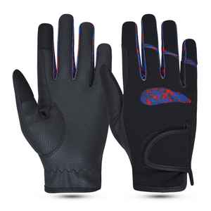 Guantes ecuestres de cuero para montar a caballo para damas, niñas, mujeres y hombres, guantes para montar a caballo, agarre antideslizante, cuero puro - Product Image 2