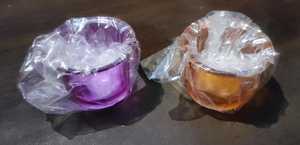 Multicolor Color Little Glasses <b>Tea</b> Light Candle Holders Glass Material <b>Small</b> <b>Cups</b> Cylinder Shape Band on Top for Special Day - Product Image 5