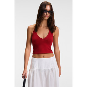 GRIMELANGE MORIENNE Blouse courte à col halter et dos ouvert à bretelles épaisses pour femme - Product Image 2