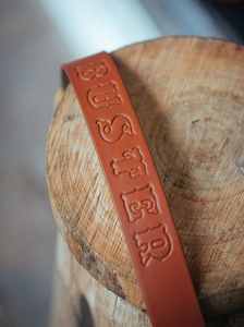 <b>Personalised</b> <b>Dog</b> <b>Collar</b> 38mm Wide - Tan - Product Image 5