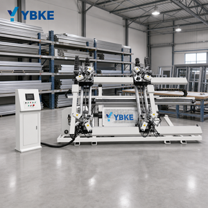 Centro de Fabricación de Puertas y Ventanas de 4 Ejes YBKE, Ancho de Perfil de 90 mm, Marco Máximo de 3000x1800 mm, Material de PVC, Aluminio y UPVC - Product Image 1